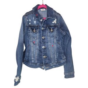 ADRIANO GOLDSCHMIED AG Kids Embroidered Jean Jacket - Size Medium